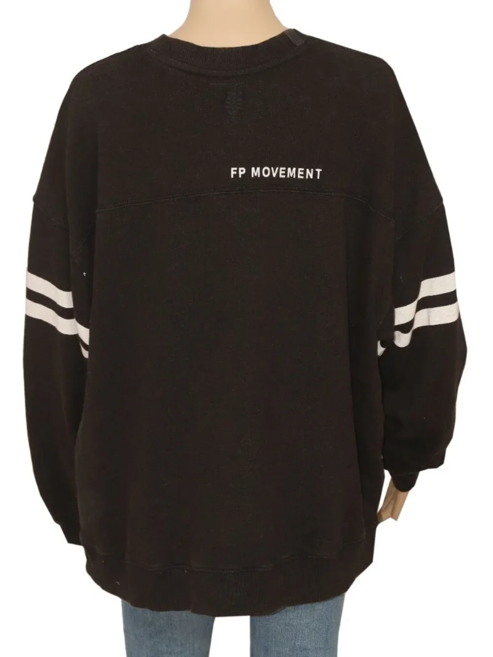 Free People All Star Buti Logo Pullover Graphic Ribbed Crew Neck Printed Top L